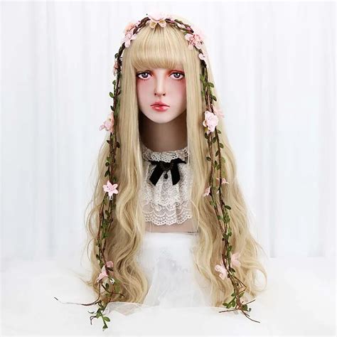 FYNHA Wig Rambut Palsu Model Wavy 65 Cm HB 004 Yellow Gold