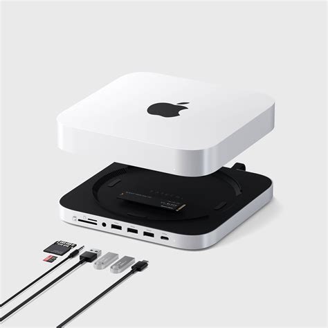 Stand Hub For Mac Mini Studio With NVMe SSD Enclosure Satechi