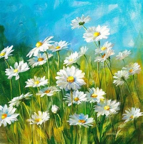 Daisy Painting Art Painting Flower Art