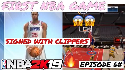 Nba K Mobile My Career Ep First Official Game I Signed With