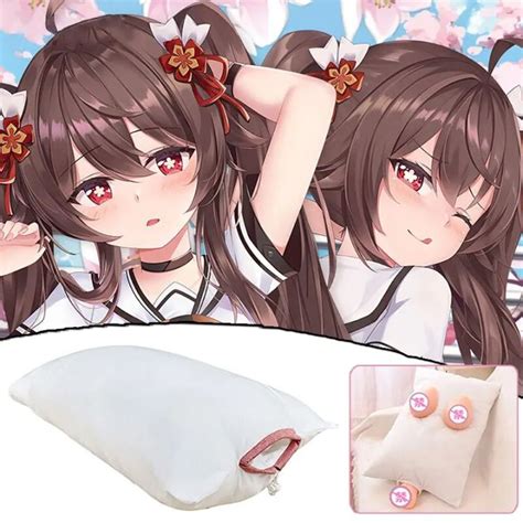 Hu Tao Hug Pillow Half Body Bottom Hole Anime Dakimakura Sex Onahole