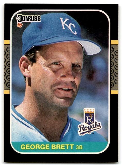 George Brett Donruss Series Mint Card In George Brett