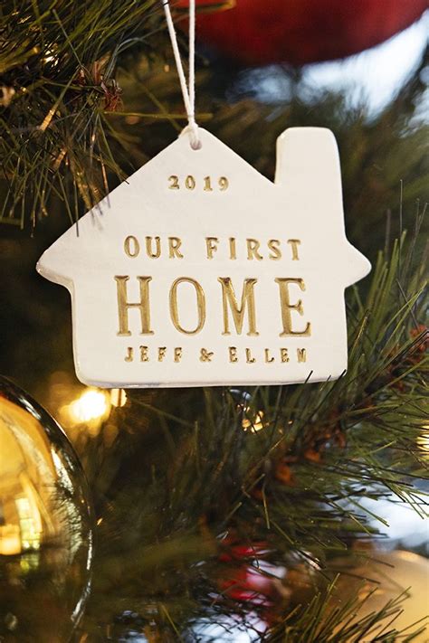 Personalized Christmas Ornament Our First Home Our New Etsy