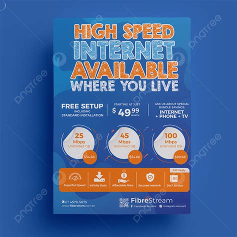 Internet Broadband Promotion Flyer Template Download On Pngtree