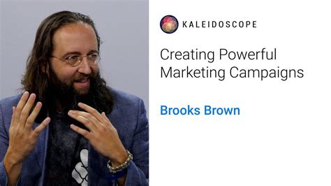 Creating Powerful Marketing Campaigns with Brooks Brown - YouTube