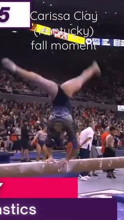 Carissa Clay Fall Moment On Beam Comment Your Favorite College