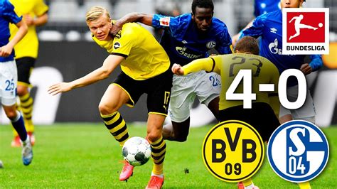 Borussia Dortmund Vs FC Schalke 04 I 4 0 I Haaland Guerreiro Hazard