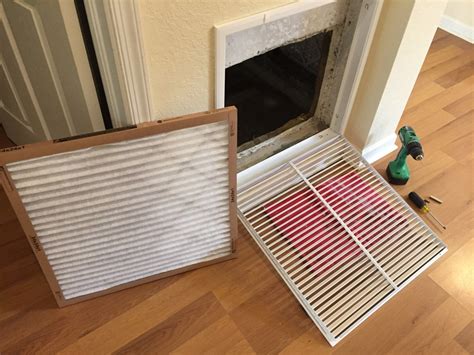 Replacing A Central Air Conditioner Return Vent Cover All About The House