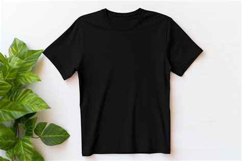 Black T-Shirt Mockup Graphic by Illustrately · Creative Fabrica