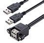 Panel Mount USB A Cables DataPro