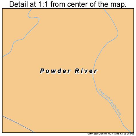 Powder River Wyoming Street Map 5662305