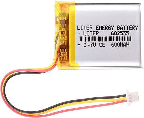 Amazon 3 7V 602535 600mAh Lithium Polymer Ion Battery Rechargeable