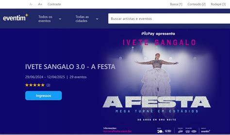 Show da Ivete Sangalo 2024 veja preços e como comprar ingressos na Eventim