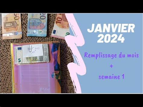 Remplissage Enveloppes BUDGET Janvier 2024 YouTube