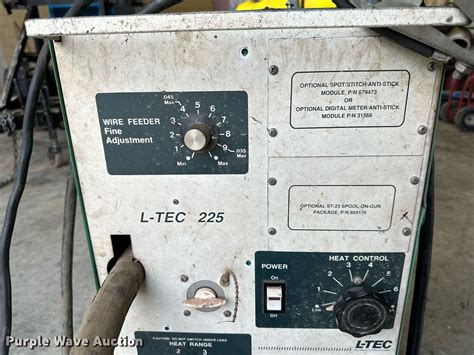 L Tec 225 Welder In Weston Mo Item Lp9985 Sold Purple Wave