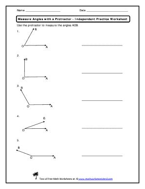 Angles Measuring Worksheet Have Fun Teaching Worksheets Library