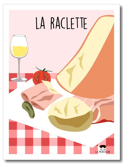 Affiche La Raclette Affiches Vue Sur La Montagne Vuesurleport