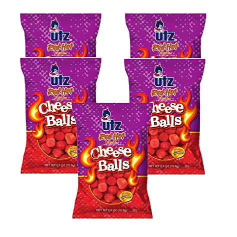 Utz Red Hot Cheese Balls 2 5 Oz Pack Of 5 Walmart