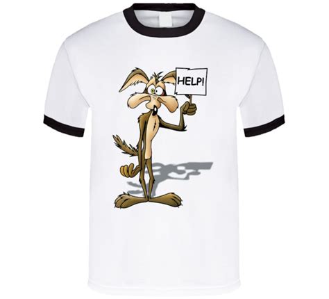 Wile E Coyote Cartoon T Shirt Etsy Italia