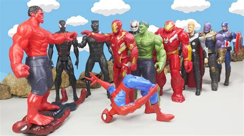 Superhero Avengers Red Hulk Vs Iron Man Thanos Spider Man Antman