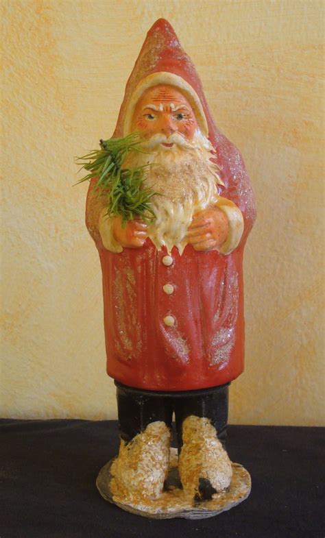 German Santa Claus Paper Mache Candy Container Ebay Candy Containers Vintage Candy Antique