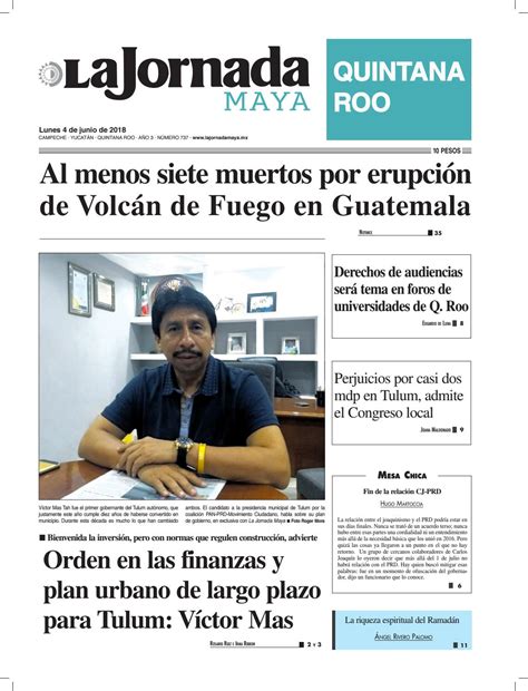 La Jornada Maya · Lunes 4 De Junio De 2018 By La Jornada Maya Issuu