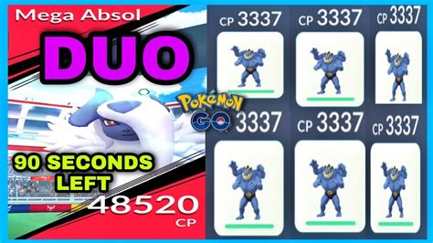 DUO MEGA ABSOL RAID BOSS IN POKEMON GO NO WEATHER BOOST SHINY MEGA