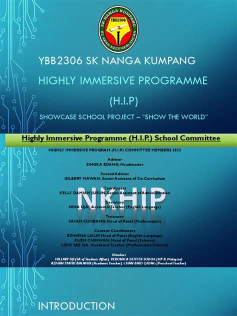 Ybb2306 Sk Nanga Kumpang Showcase School Project Pdf