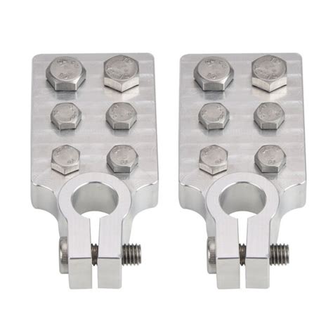 Pair Car Audio Sae Spot Awg Lugs Flat Marine Battery Terminals