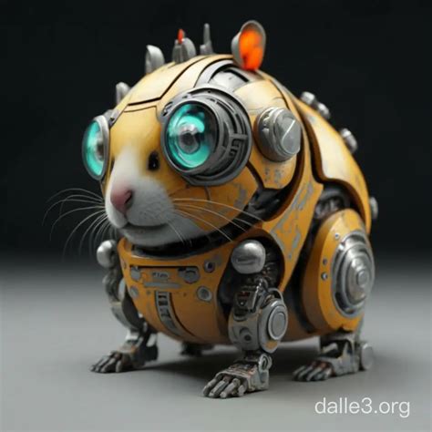 Mechanical Hamster In A Futuristic Laboratory Setting Dalle3 Ai