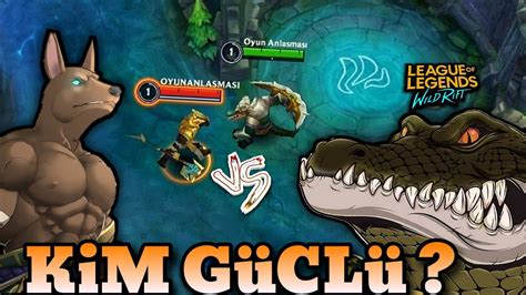 Wild Rift Yeni Ampiyon Renekton Vs Nasus K M G L K M Solo Metasi