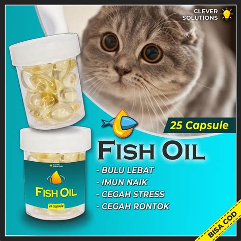 Jual Minyak Ikan Untuk Kucing Kelinci Hamster Hewan Fish Oil Almon Vit