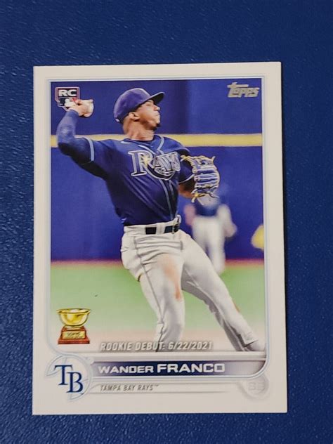 Topps Update Series Rookie Debut Us Wander Franco Rc For