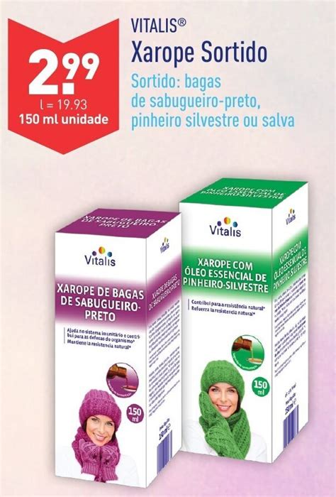 Promoção Vitalis Xarope Sortido 150ml em ALDI