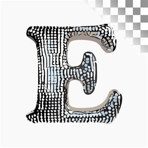 Premium Vector E Letter Design Stylish Font Disco Ball Alphabet