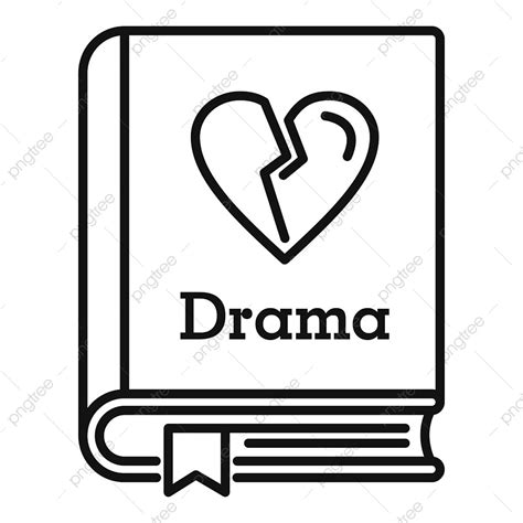 Book Genre Clipart Hd Png Drama Literary Genre Book Icon Play