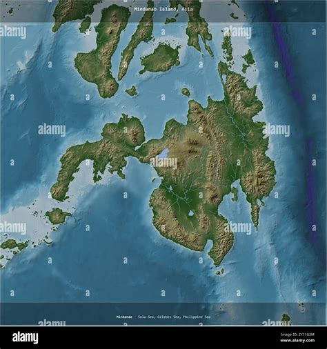 Mindanao Island In The Sulu Sea Belonging To Philippines Cropped To