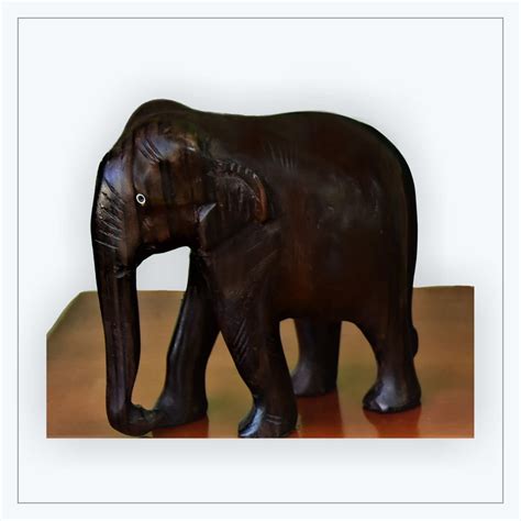 Channapatna Wooden Elephant – 6inch - Indyhaat