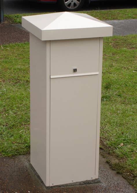 Pillar Letterbox With Peak Or Flat Sloping Roof Letterbox Warehouse Nz