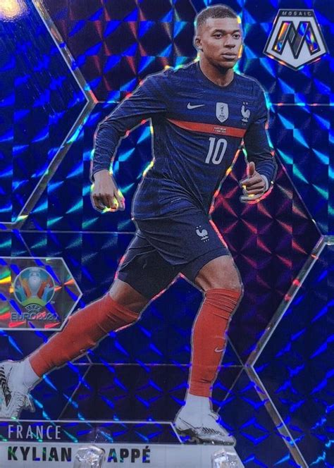 Kylian Mbappe 2020 Mosaic Euro 112 Blue 99 Price Guide Sports Card