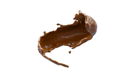 Chocolade Splash Met Druppeltjes 9374983 Png