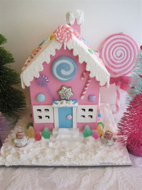 Pink Candy Land House Gingerbread House Decorations Gingerbread