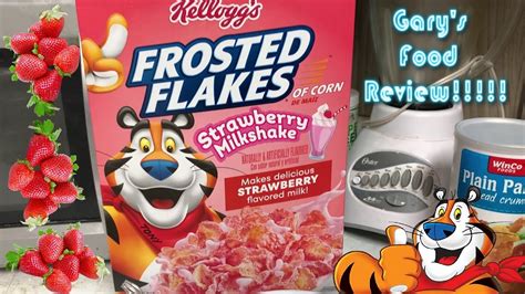 Review Kellogg S Strawberry Milkshake Frosted Flakes Youtube