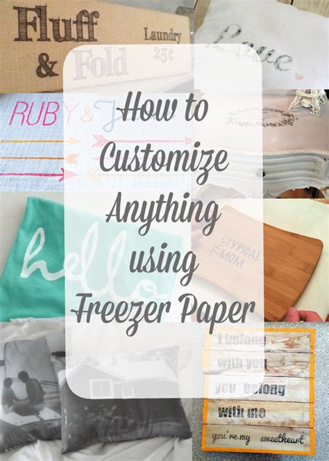 How To Print Using Freezer Paper The Typical Mom