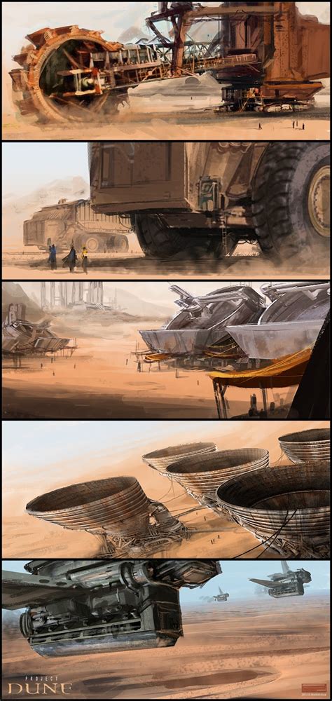 Dune Concept Art – Mark C Newton