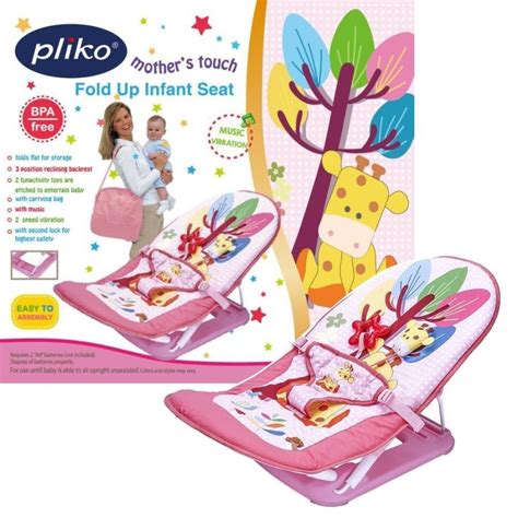 Jual Pliko Fold Up Infant Seat Bouncer Kursi Santai Bayi Pink New