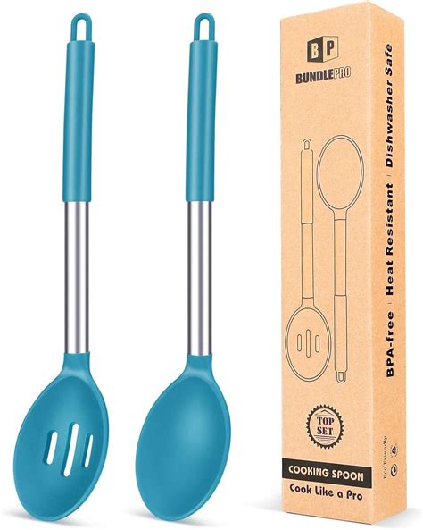 Heat Resistant Silicone Solid Spoon U Taste 315 Heat Proof Kitchen