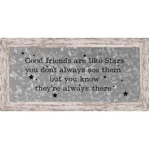 Good Friends Like Stars 19.75-Inch x 9.75-Inch Framed Wall Art ...