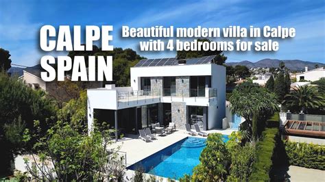 Beautiful Modern Villa In Calpe With 4 Bedrooms For Sale Villa In