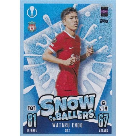 Buy Cards Wataru Endo Snow Ballers Match Attax Ucc